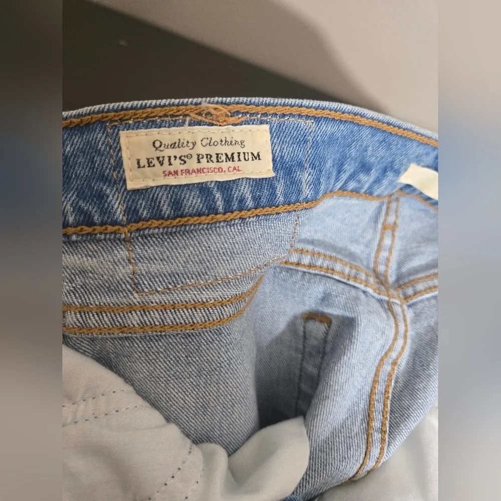 Levi's Jeans Vintage Big E Womens 27 Wedgie Straight Button Fly High Rise  Denim - Picture 12 of 14